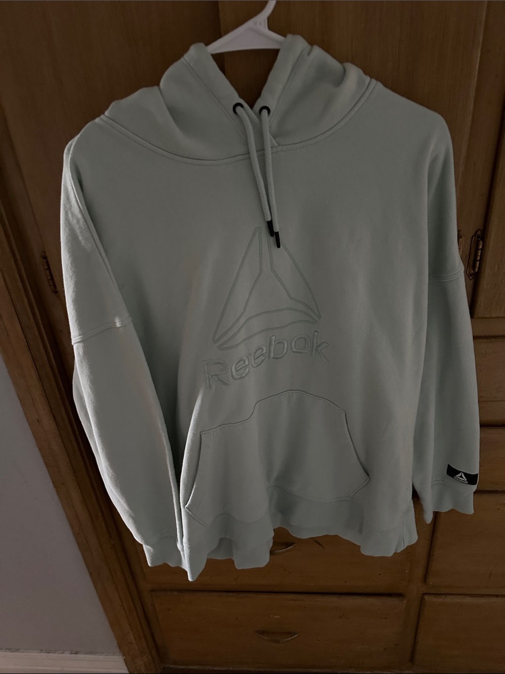Reebok Men’s Crewneck Hoodie in Mint Green